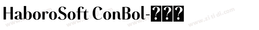 HaboroSoft ConBol字体转换 HaboroSoft ConBol字体转换